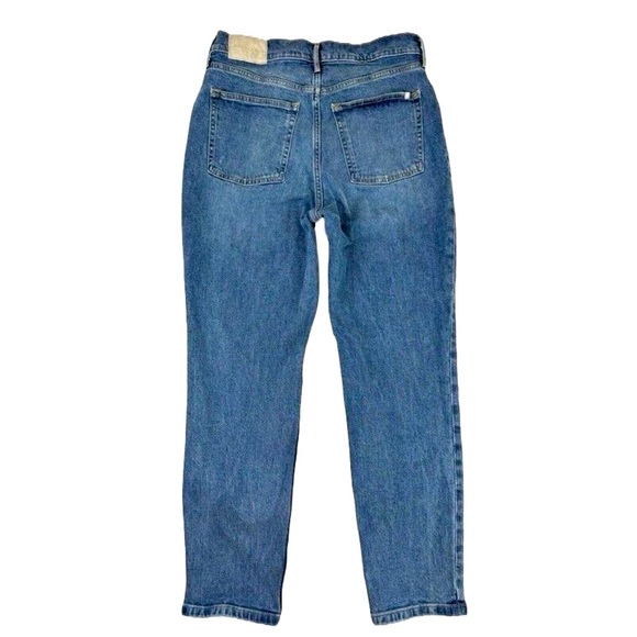 Everlane The Original Cheeky High Rise Straight Leg Jeans Mid Blue Sz 29 - Picture 3 of 14